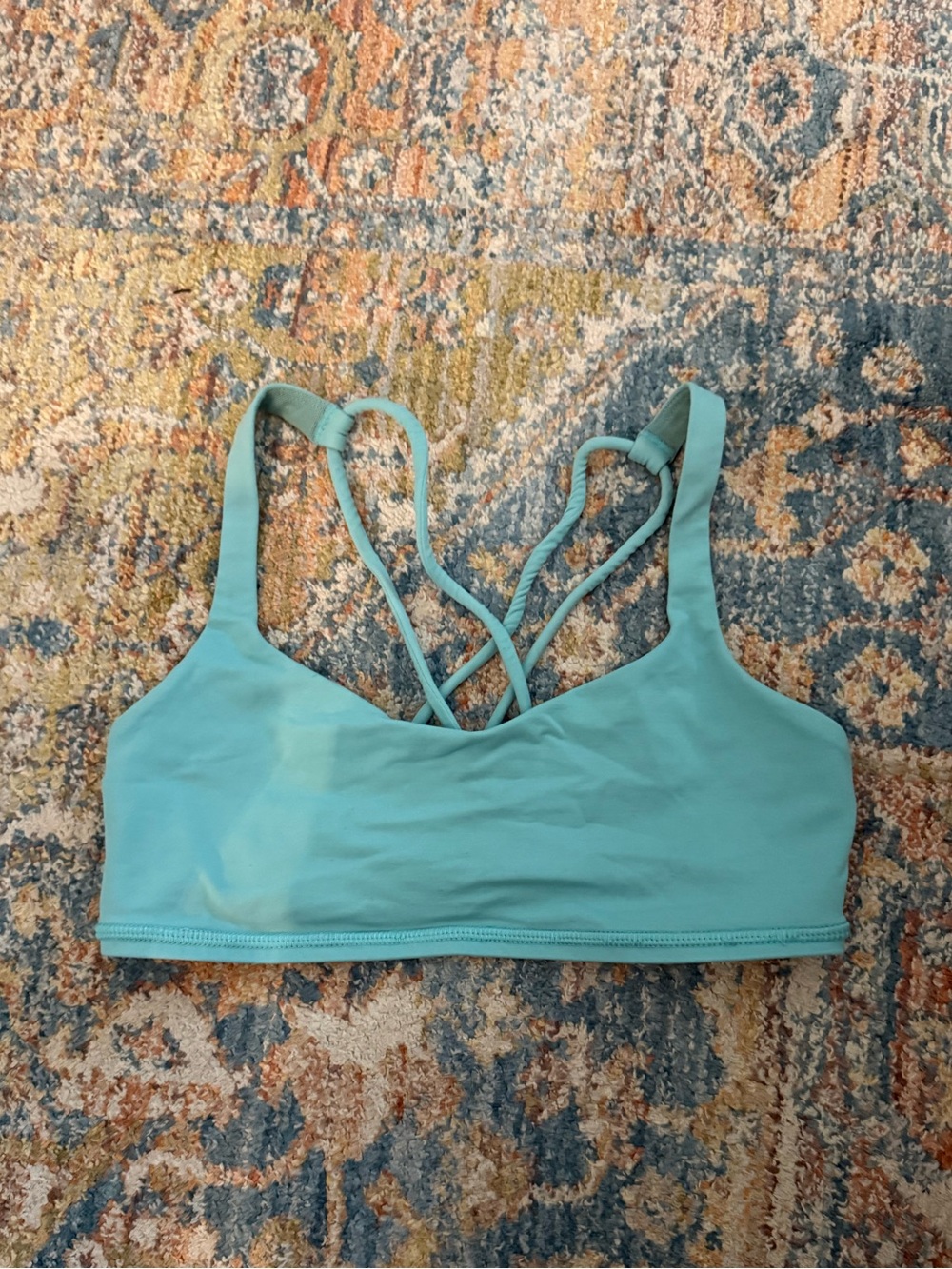 lululemon athletica light aqua strappy bralette